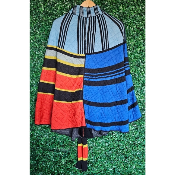 Conditions Apply For Anthropologie Graphic Striped Capelet - Picture 7 of 10